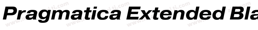 Pragmatica Extended Black字体转换